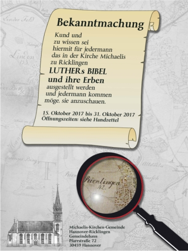 LUTHERs BIBEL UND IHRE ERBEN - Ausstellung mit Bibeln aus 5 Jahrhunderten